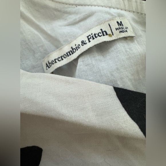 Abercrombie Women’s Black/Cream One Shoulder Cut Out Dress in Medium or Large - Picture 9 of 13